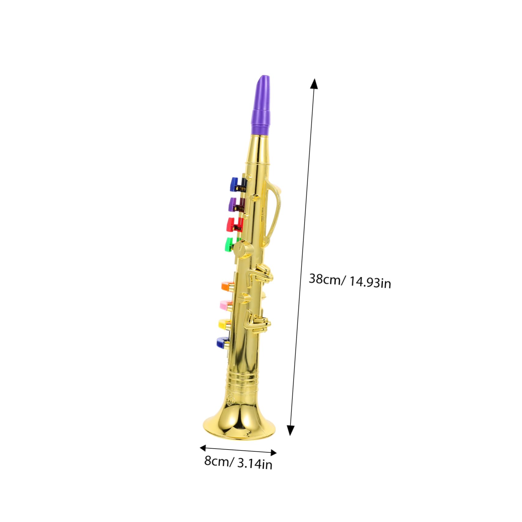 iBasenice 3-Piece Musical Toy Saxophone Set for Kids - Plastic Imitation Saxophone Instrument, Fun Educational Gift for Children | Perfect for Birthday Parties, Music Lessons & Pretend Play