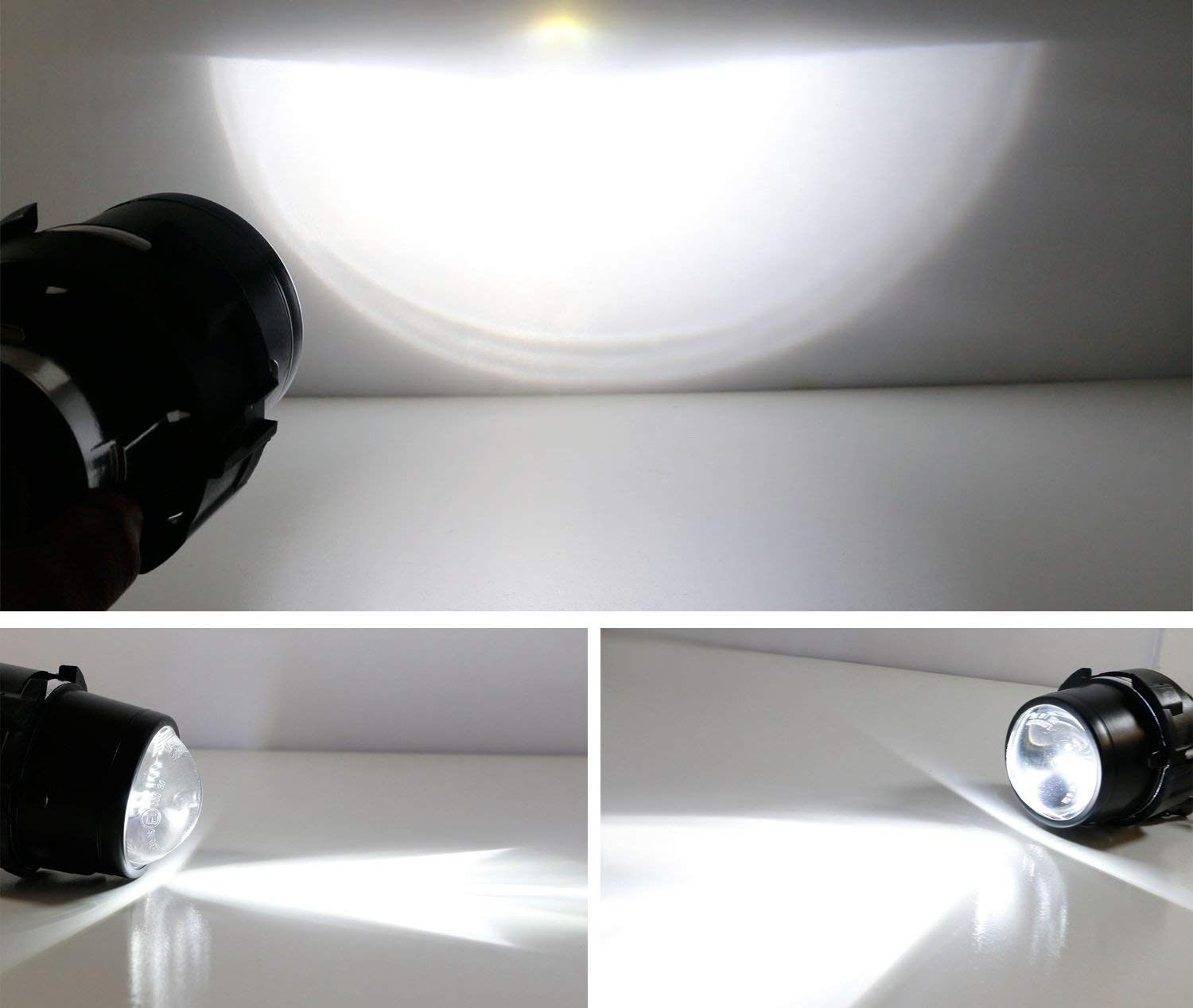 iJDMTOY OEM Replacement Projector Fog Light Assemblies for Mercedes B E M S CLS CL ML GL GLK Class - Compatible with Xenon & LED Lights (Bulbs Not Included) - Upgrade Your Car's Visibility & Style for Night Driving & Foggy Conditions