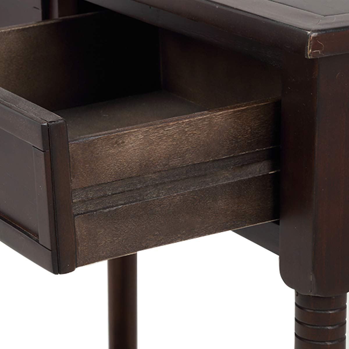 Retro Style Wooden Console Table with Bottom Shelf & 2 Drawers - Espresso Sofa Table for Living Room Entryway | Perfect for Hallway Decor, Behind Couch Storage & Entry Table