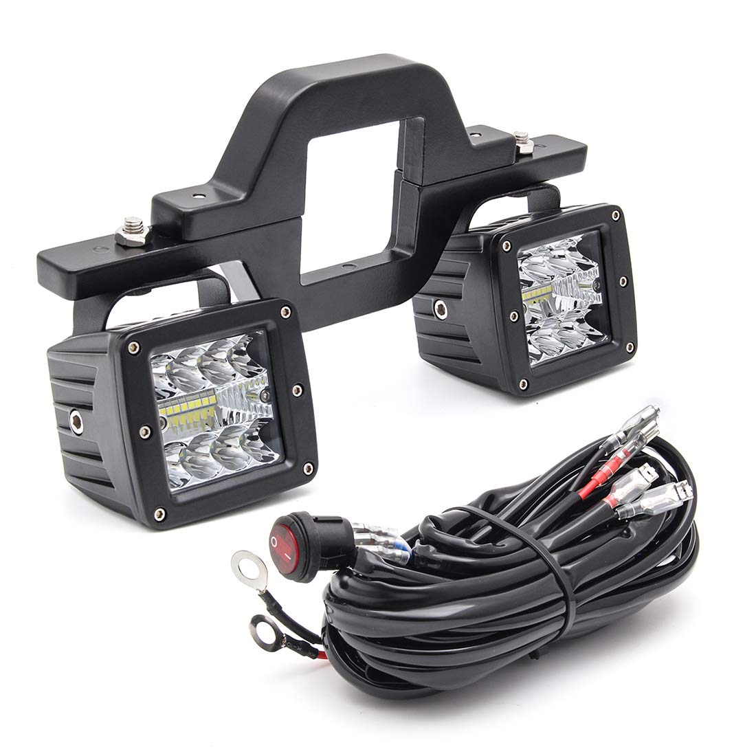 2PCS 3 Inch Chelhead Hitch Lights - Waterproof LED Reverse Lights with 2.5