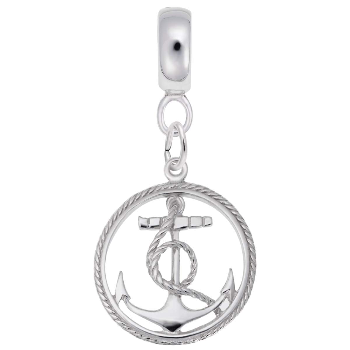 Anchor Charm Dangle Beads for Bracelets & Necklaces - Nautical Jewelry Making Supplies for DIY Bracelet & Pendant Designs - Perfect for Beach Themed Accessories and Summer Fashion