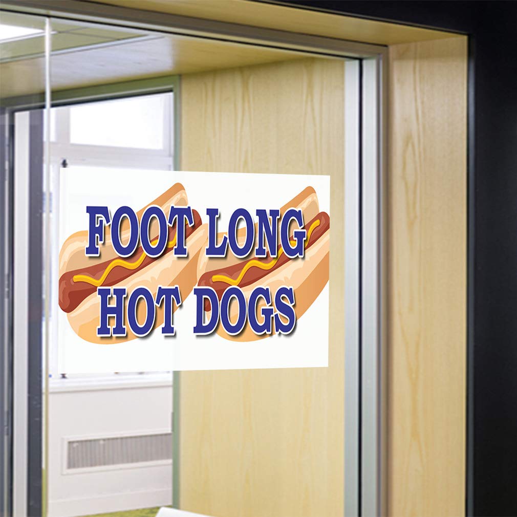 Premium Vinyl Decal Stickers - Multiple Sizes (14x10 Inches) for Hot Dog Stands, Food Trucks & Restaurants - Durable Safety Signs & Labels for Food & Beverage Industry - Perfect for Commercial Kitchens, Fair Booths & Industrial Use