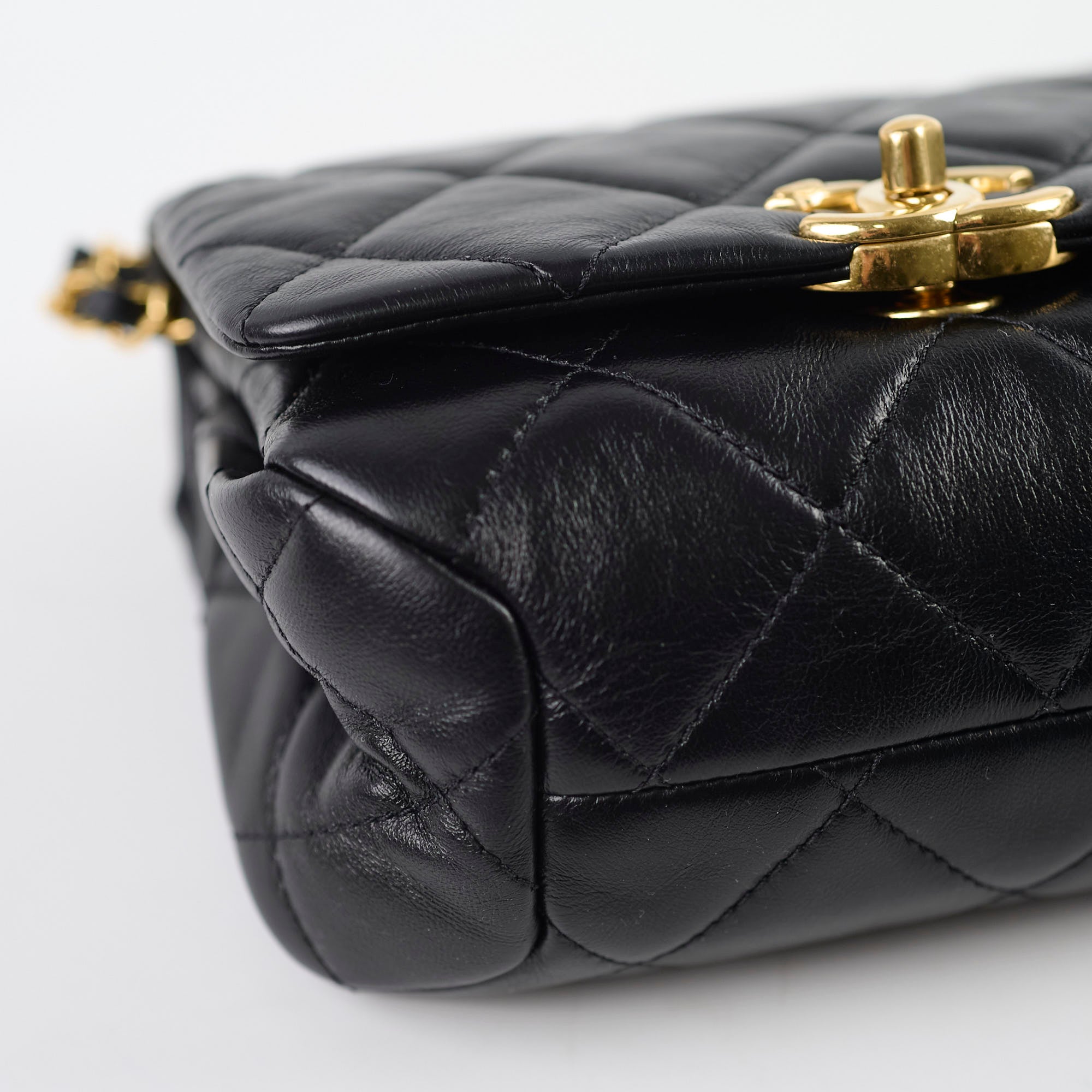 Chanel Mini Flap Bag with Top Handle Black 22A Microchipped - Luxury Crossbody Bag for Women | Perfect for Date Night, Parties & Special Occasions