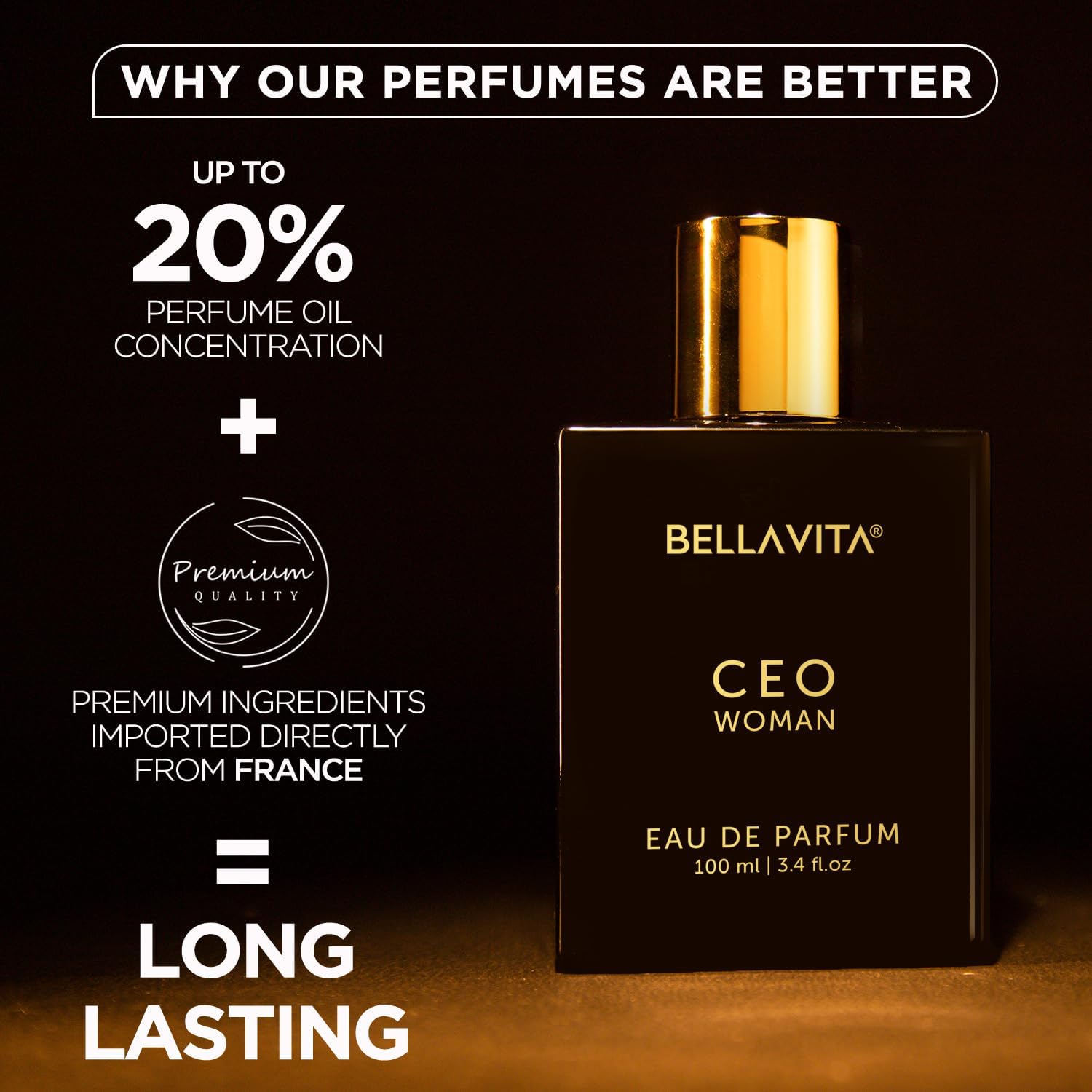 CEO Men & Women Eau de Toilette 3.3 oz (2-Pack) - Fresh Apple, Cedarwood & Mimosa Scent - Long Lasting Perfume for Daily Wear & Travel - Unisex Cologne Gift Set for Work, Date Night & Special Occasions