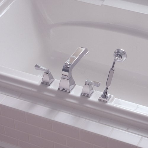 American Standard 2555.900.068 Town Square Deck Mount Bathtub Faucet in Blackened Bronze - Perfect for Modern Bathroom Renovations and Luxury Spa Retreats