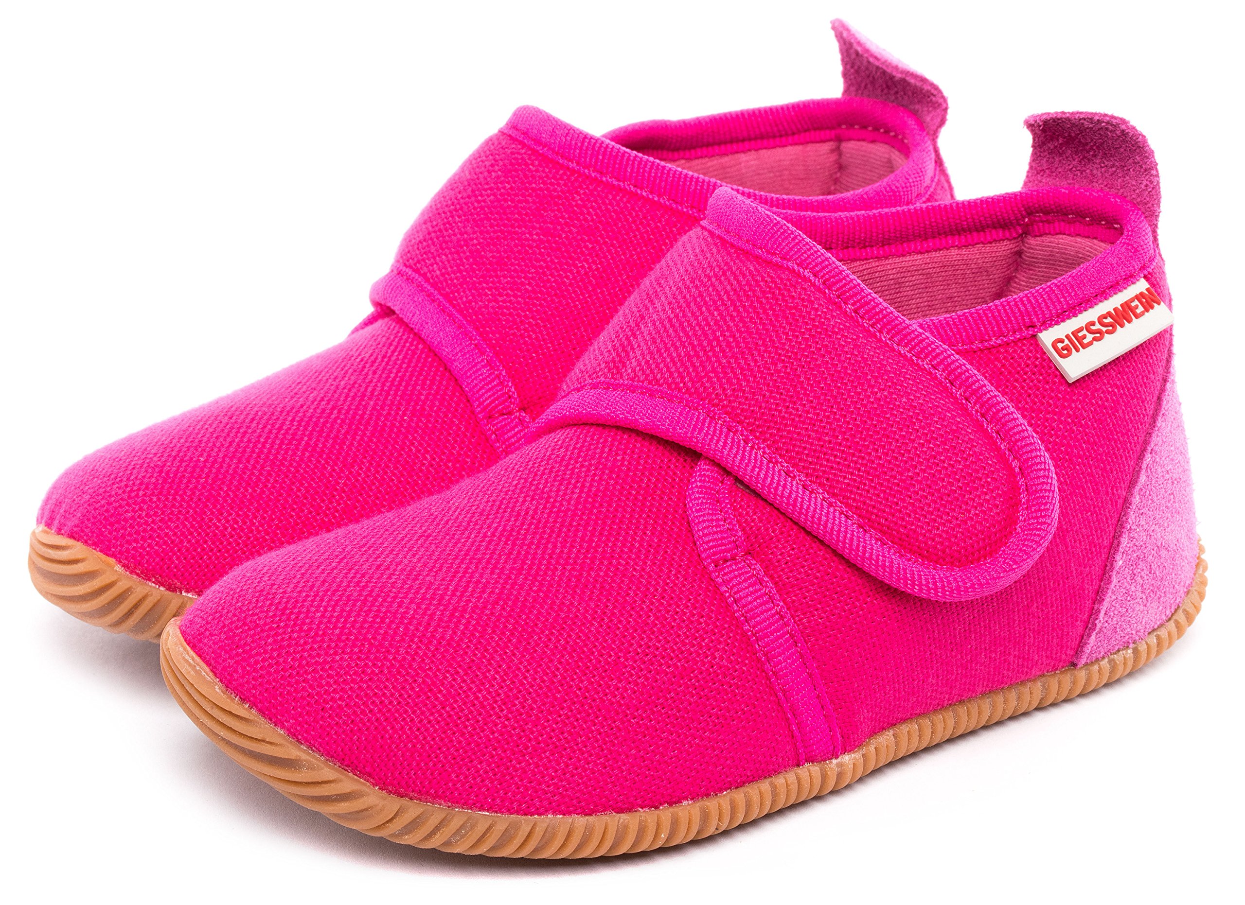 Giesswein Women's Merino Wool Slippers Size 4 US - Soft & Warm Indoor/Outdoor House Shoes in Pink - Perfect for Cozy Home, Office & Winter Wear