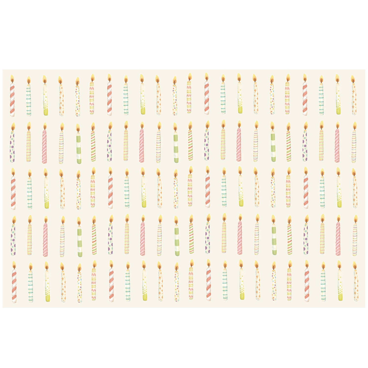 Birthday Candles Placemat - Decorative Party Table Mat for Birthday Celebrations, Cakes & Special Events - Perfect for Home, Restaurant & Party Decorations