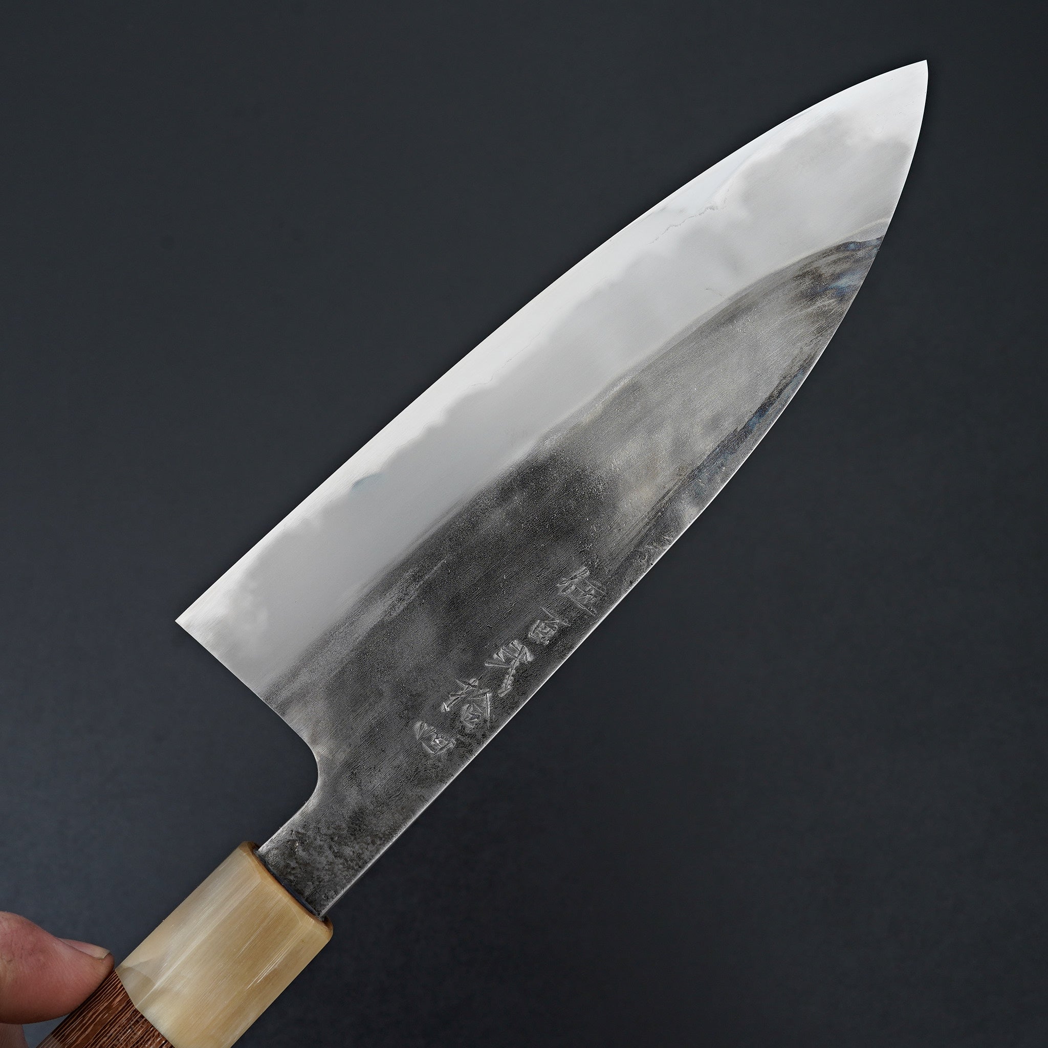 Premium Jiro Tsuchime Wa Santoku 180mm Japanese Chef Knife with Taihei Tagayasan Handle - Perfect for Slicing, Dicing & Precision Vegetable Cutting in Professional Kitchens & Home Cooking