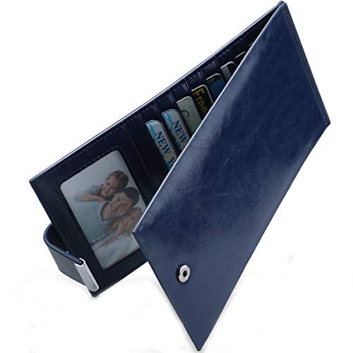 Oil Wax leather Blue001