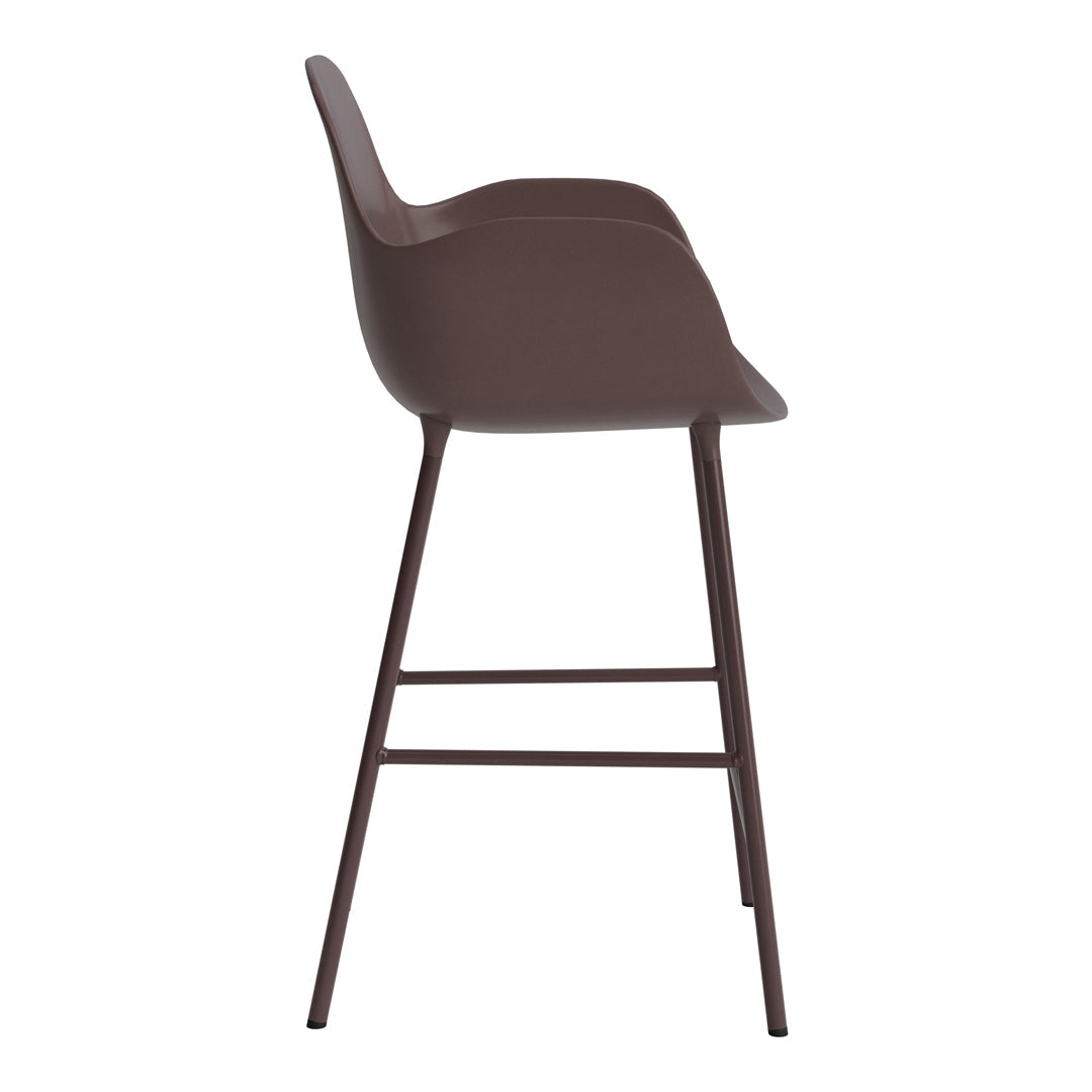 Modern Form Counter Armchair - Stylish Bar Stool for Kitchen Island, Breakfast Nook & Home Bar - Adjustable Height & Comfortable Seating for Dining & Entertaining