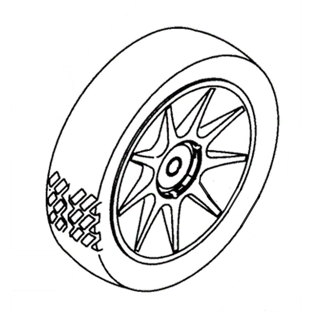 Lawn-Boy 8-in Wheel Assembly - OEM Lawn Mower Part for Garden Maintenance