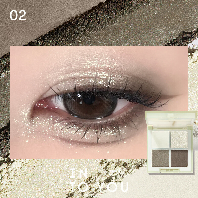 INTO YOU x Van Gogh Four Color Eyeshadow Palette - Vegan & Cruelty-Free Makeup for Everyday Wear, Party & Special Occasions