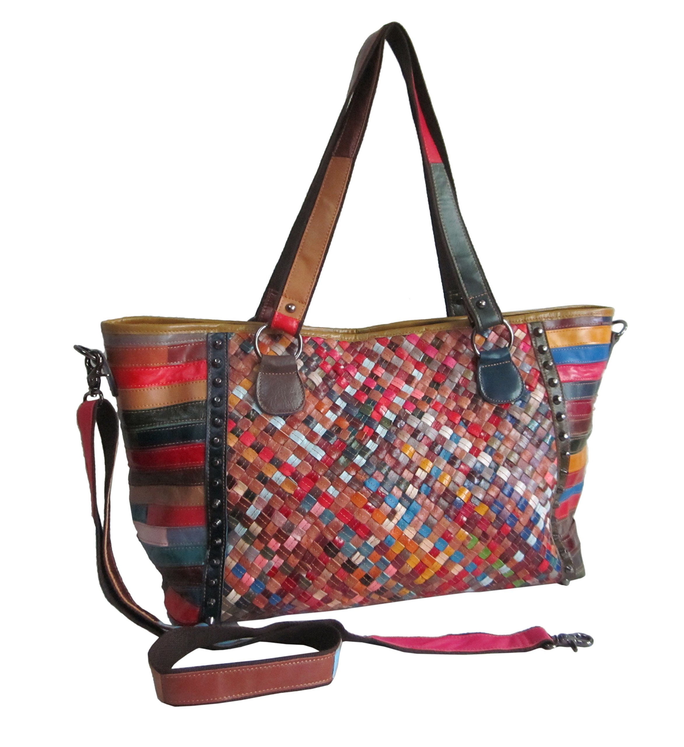 Stylish Cecily Woven Tote Bag for Women - Fashionable & Durable Handbag (#1930-9) - Perfect for Work, Travel & Shopping