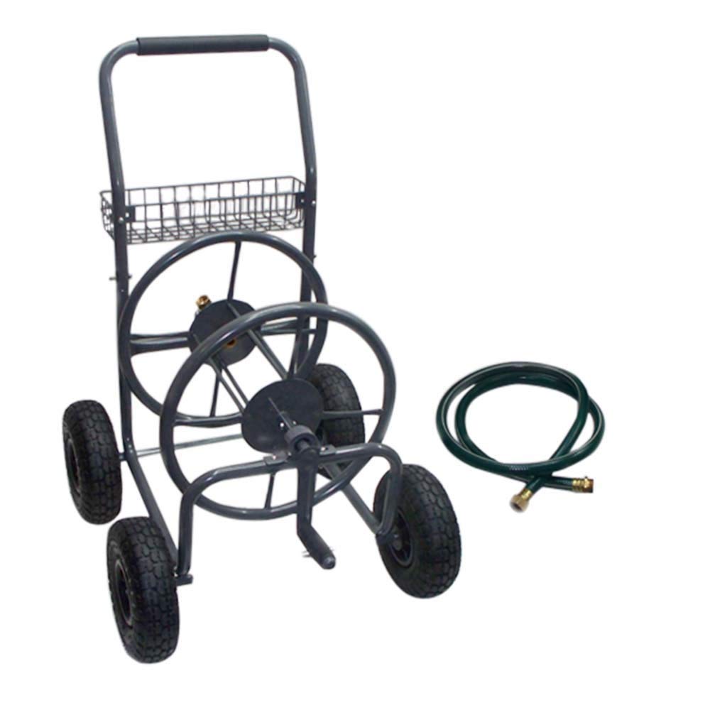 Garden Water Hose Reel Cart 225 FT Heavy Duty Outdoor Yard Hose Storage with Wheels for Easy Mobility, Ideal for Lawn Care, Gardening, and Plant Watering