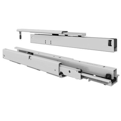 Fulterer FR775.ECD Soft Close Pantry Pullout Slide - 18 Inch, White | No.175 Heavy Duty Drawer Slides for Kitchen Cabinets & Storage Organizers