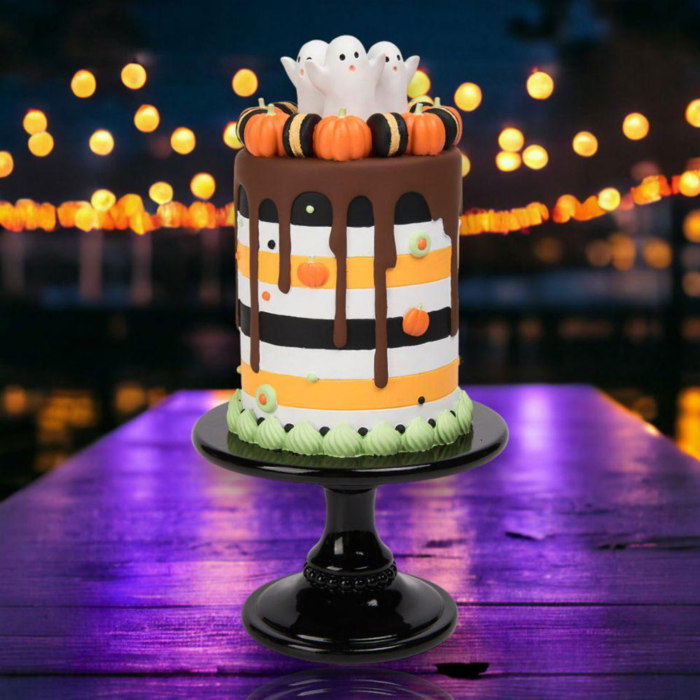 15.5 Inch Halloween Drip Cake Decorating Kit - Spooky Cake Topper Set for Halloween Party Desserts - 2024 New Collection by December Diamonds - Perfect for Birthday Cakes, Cupcakes & Holiday Baking