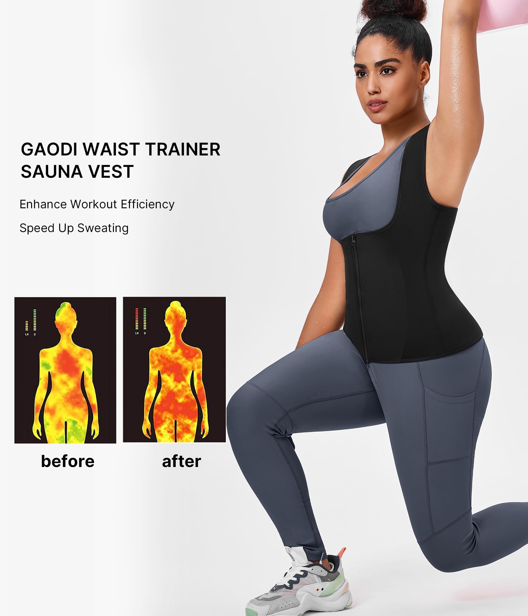 Women's Sauna Suit for Weight Loss - Sweat Workout Body Shaper for Fitness & Detox - Perfect for Gym, Running & Home Exercise