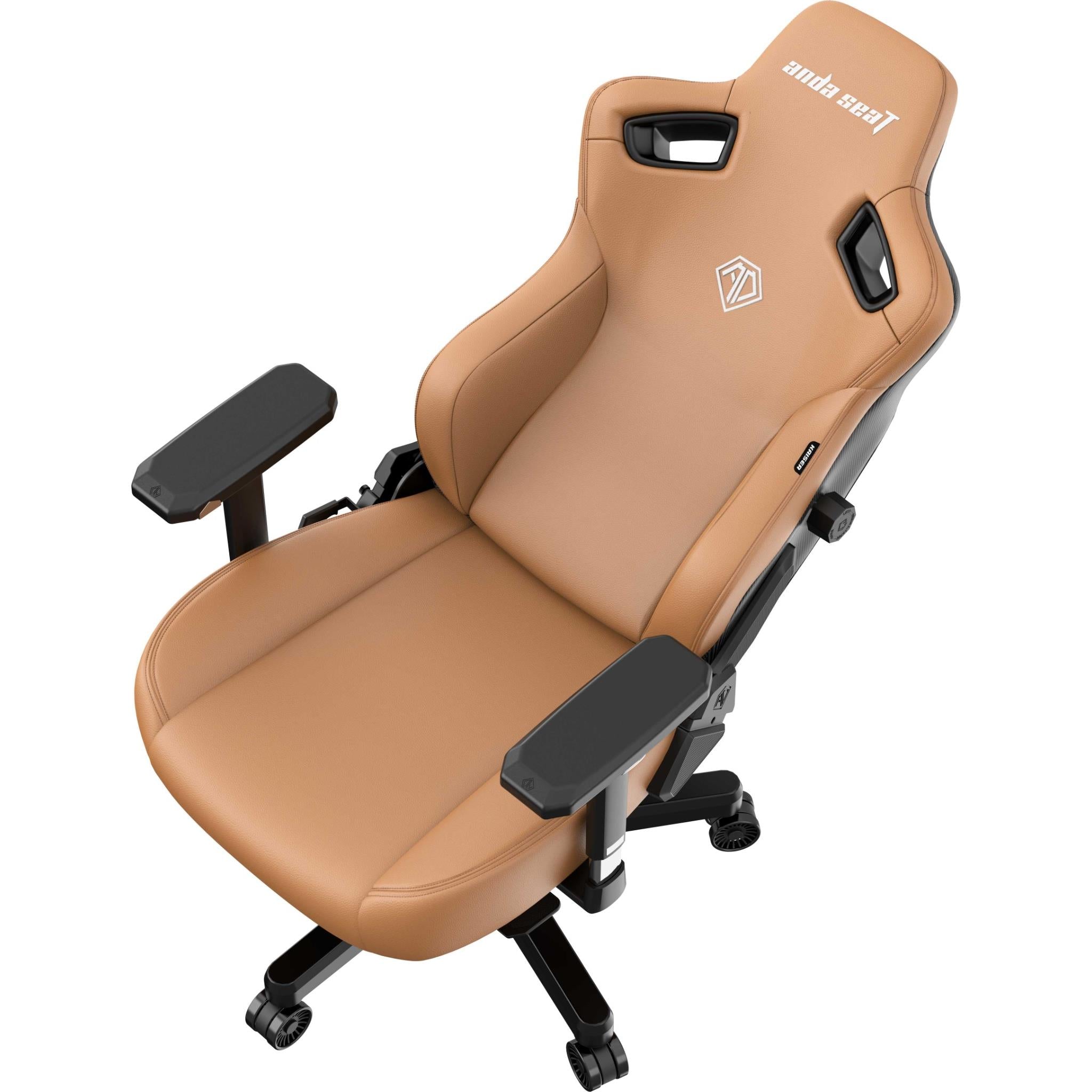 Anda Seat Kaiser 3 Series XL Premium Ergonomic Gaming Chair - Brown Leather Racing Style Computer Chair for Office, Esports & Home Gaming Setup