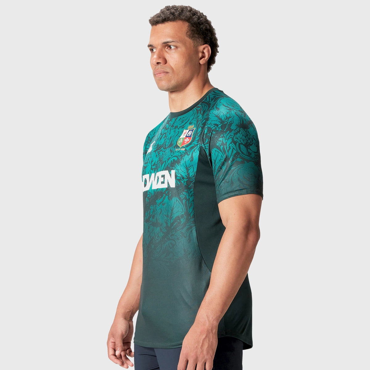 Canterbury British & Irish Lions Men's Superlight Performance T-Shirt - Green Rugby Jersey for Training & Match Days