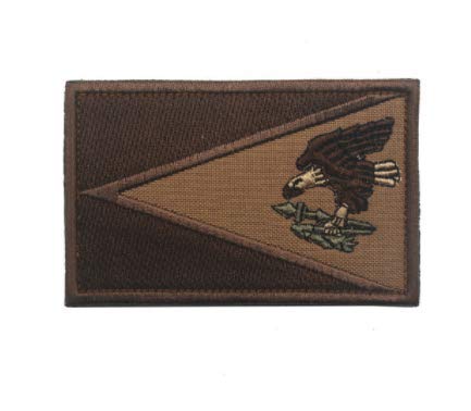 Samoa Flag Military Patch - Embroidered Fabric Badge with Hook & Loop Backing for Tactical Uniforms, Jackets & Backpacks | Durable Sew-On or Iron-On Applique for Outdoor, Cosplay & Military Enthusiasts