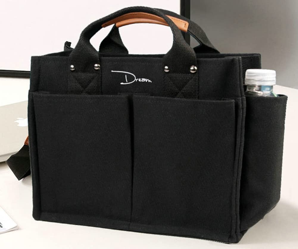 Stylish Large Canvas Tote Bags for Women - Durable Shoulder Handbag with Multiple Pockets - Perfect for Work, Travel & Everyday Use