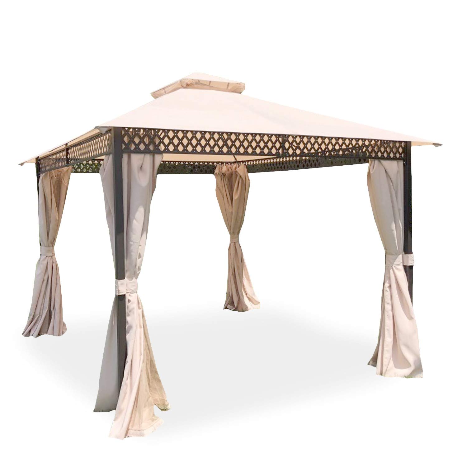 Garden Winds 10x12 WS-2016 Gazebo Replacement Canopy Top Cover - Durable Riplock 350 Fabric for Patio, Backyard & Outdoor Shelter Protection