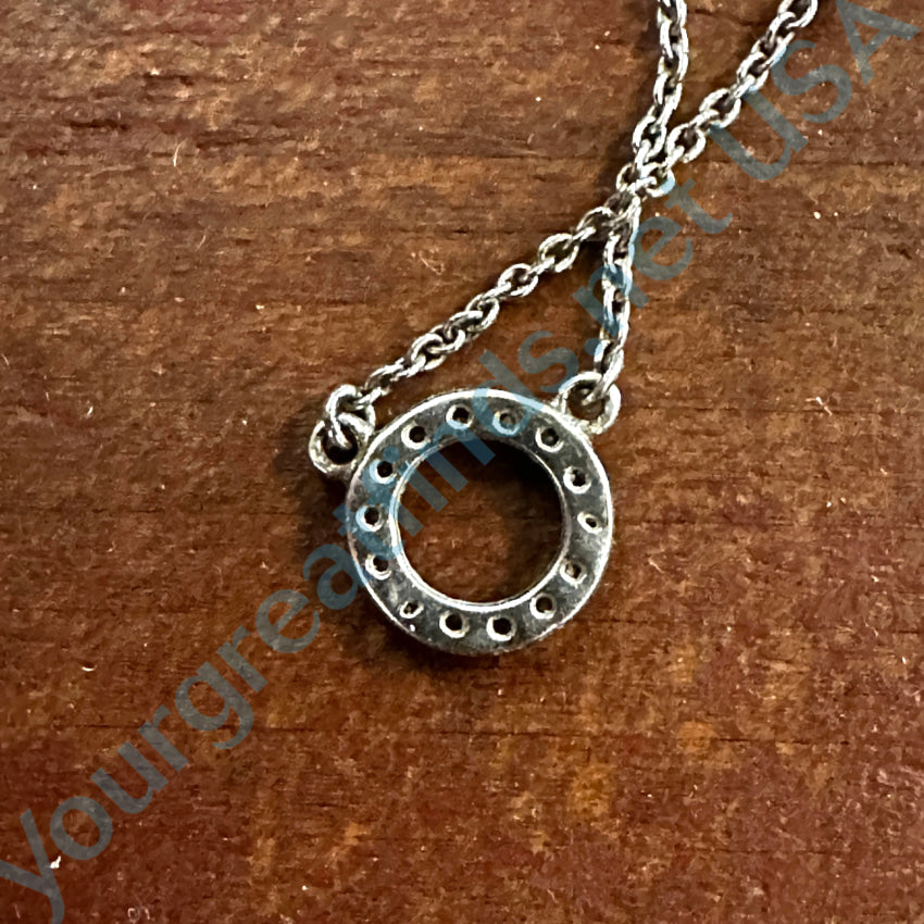 Vintage Sterling Silver & Cubic Zirconia Necklace for Women - Elegant Cubic Zirconia Pendant Jewelry - Perfect for Parties, Weddings, and Special Occasions
