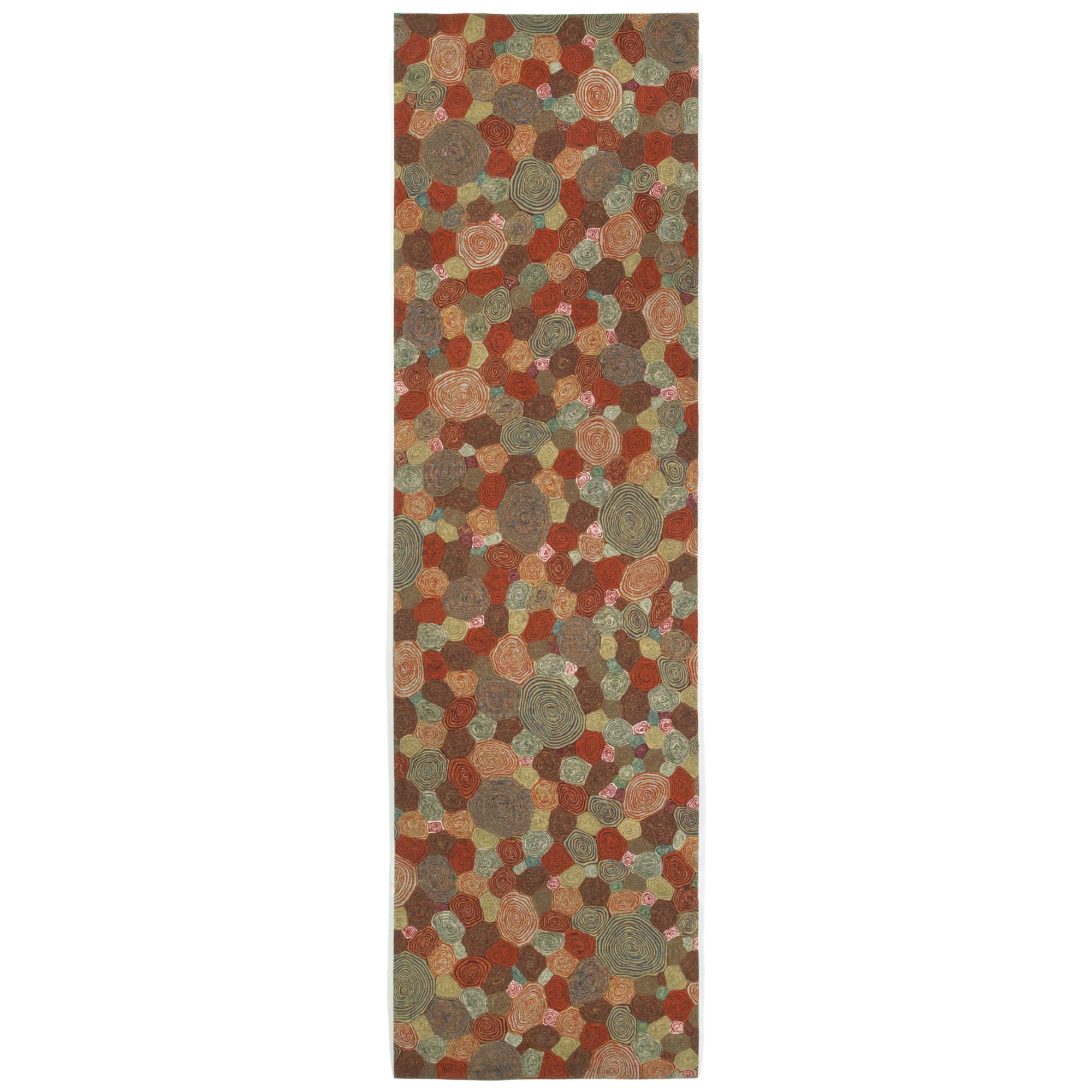Liora Manne Visions III Contemporary Giant Swirls Indoor/Outdoor Runner Rug - 27