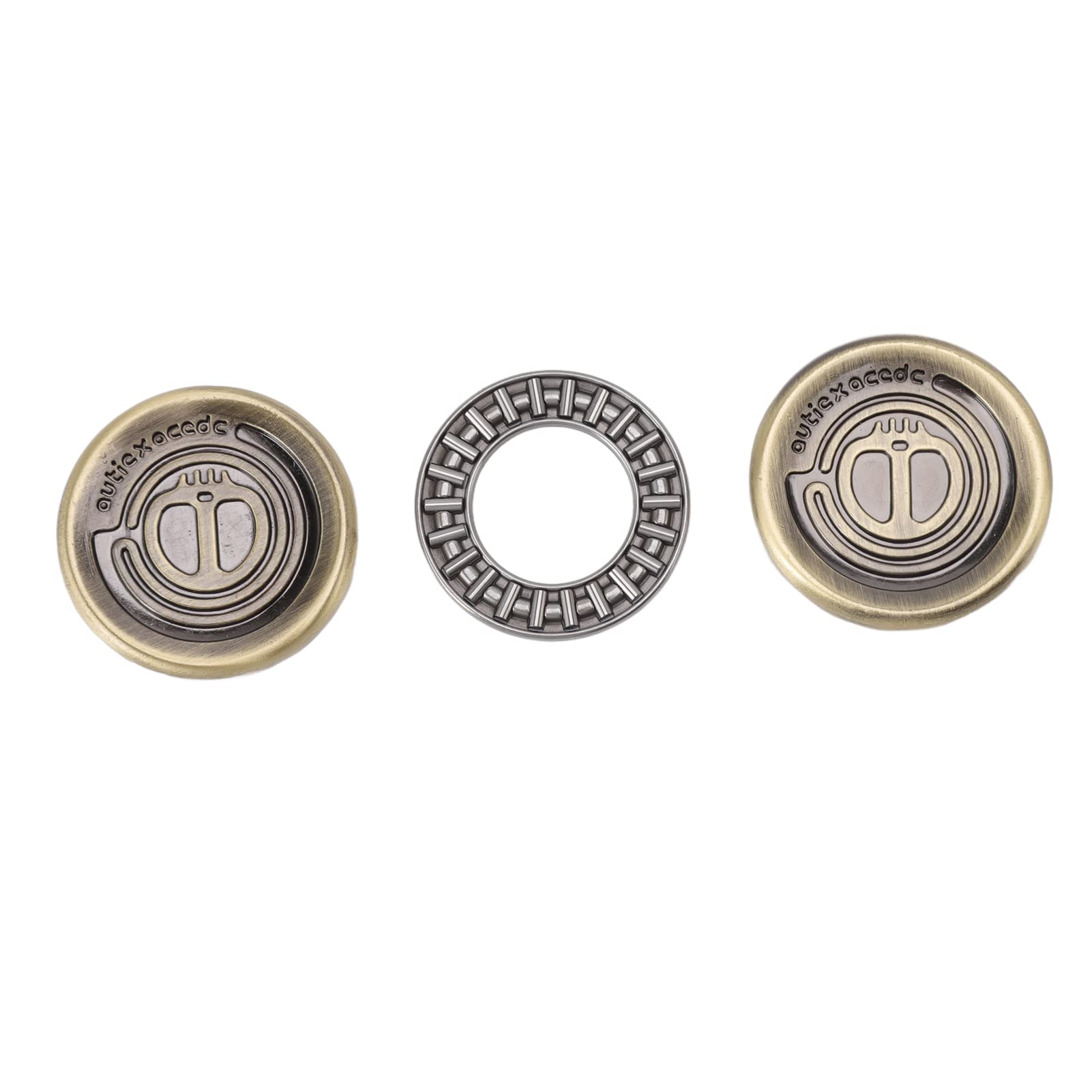 Magnetic Push Slider Fidget Toy - Stress Relief Metal Spinner Coin for ADHD, Anxiety & Focus - EDC Pocket Fidget Toy for Adults & Kids - Office, School, Travel Stress Relief Gadget