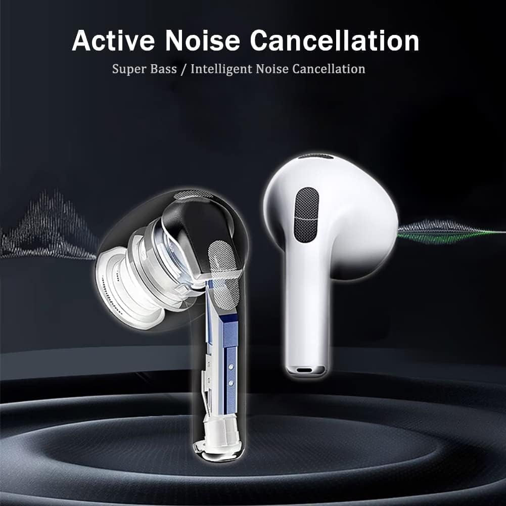 Wireless Bluetooth Earbuds 5.3 with Noise Cancelling, IPX7 Waterproof Sport Earphones, Fast Charging & Auto Pairing, HD Mic Headset for Running/Gym/Workout - Compatible with Android iOS Samsung iPhone