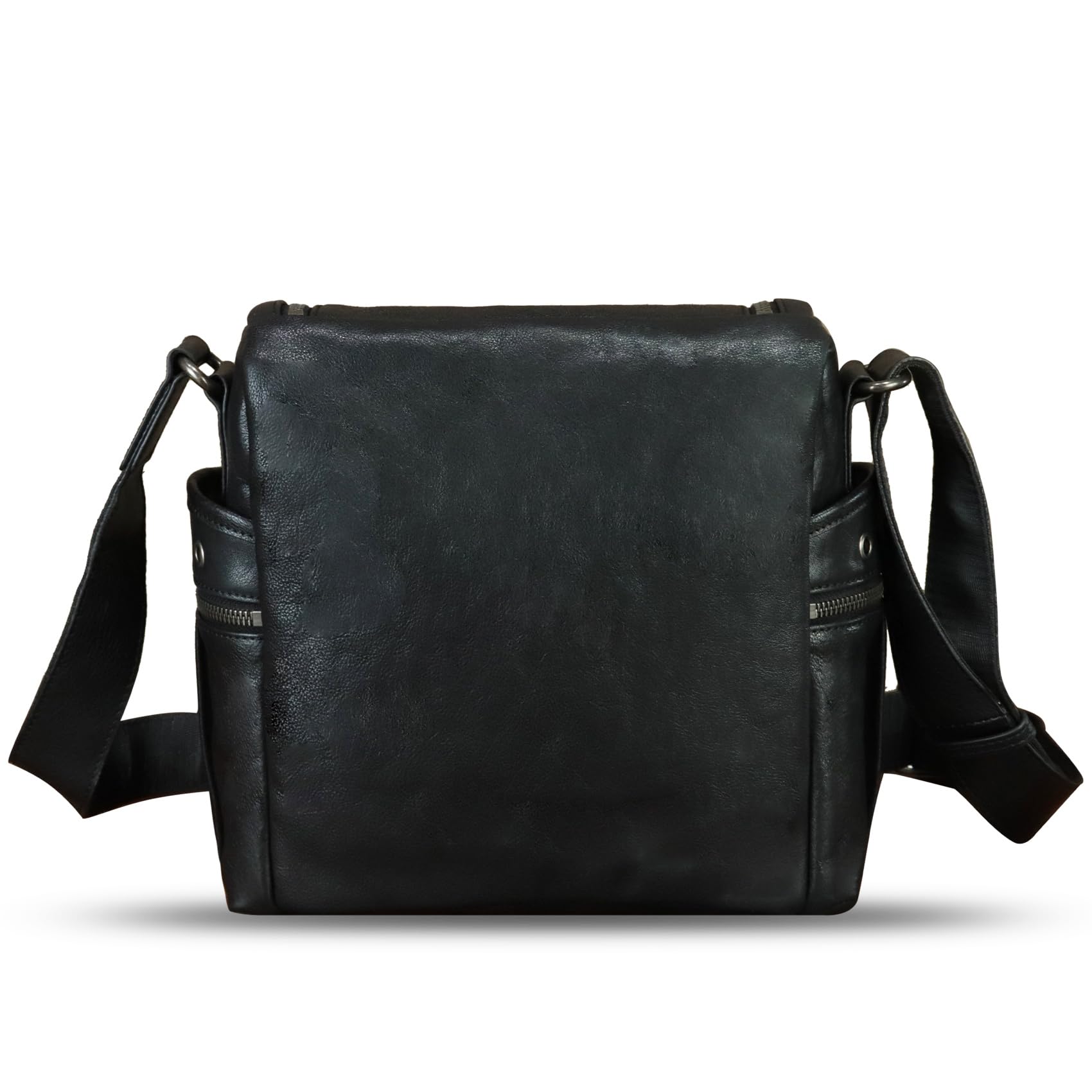 IVTG Genuine Leather Messenger Bag for Men - Durable Crossbody Shoulder Bag & Stylish Satchel Briefcase with Adjustable Strap - Perfect for Work, Travel & Everyday Use