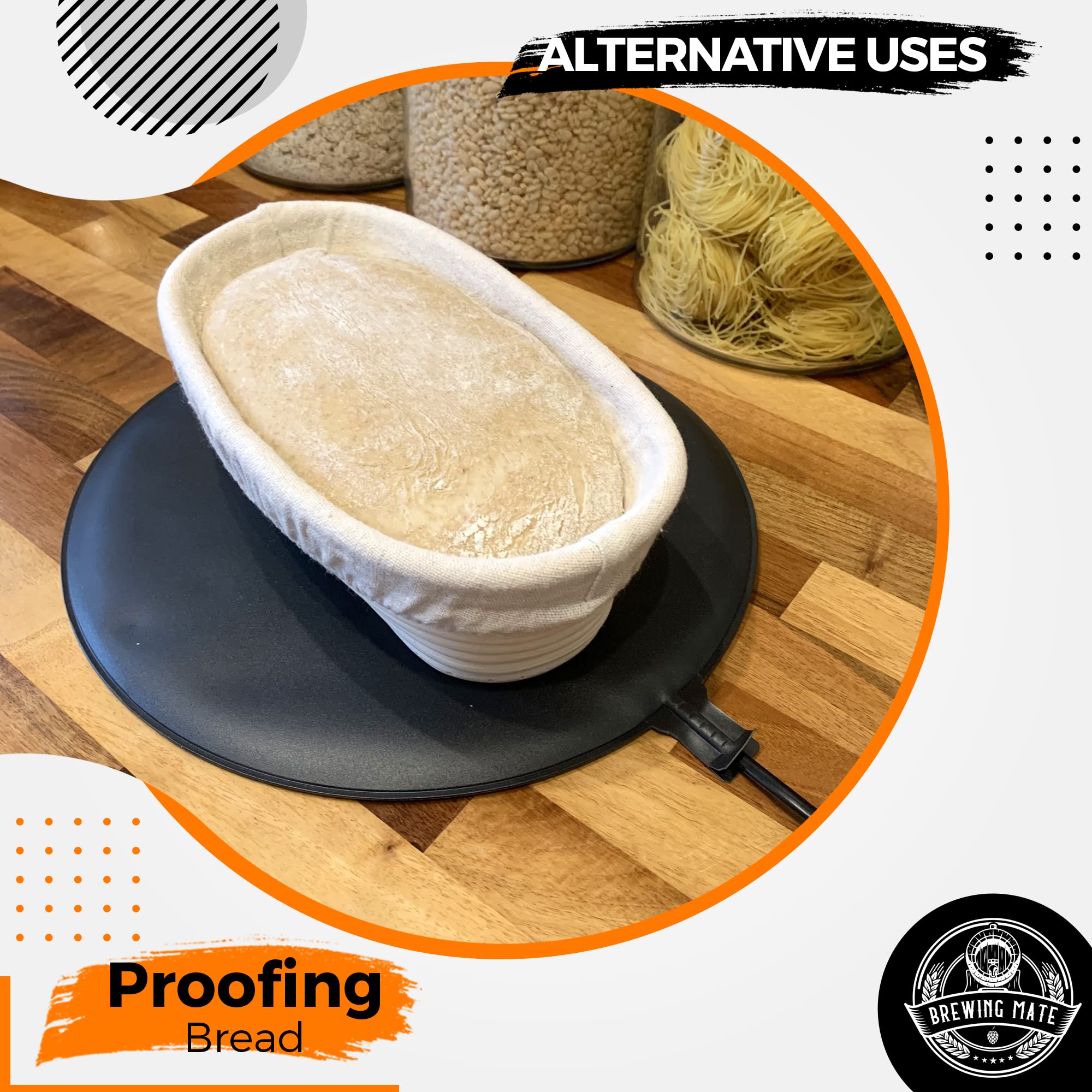 Adjustable Power Home Brew Heat Pad Mat for Beer & Kombucha Fermentation - Perfect for Home Brewing, Wine Making & DIY Fermentation Projects