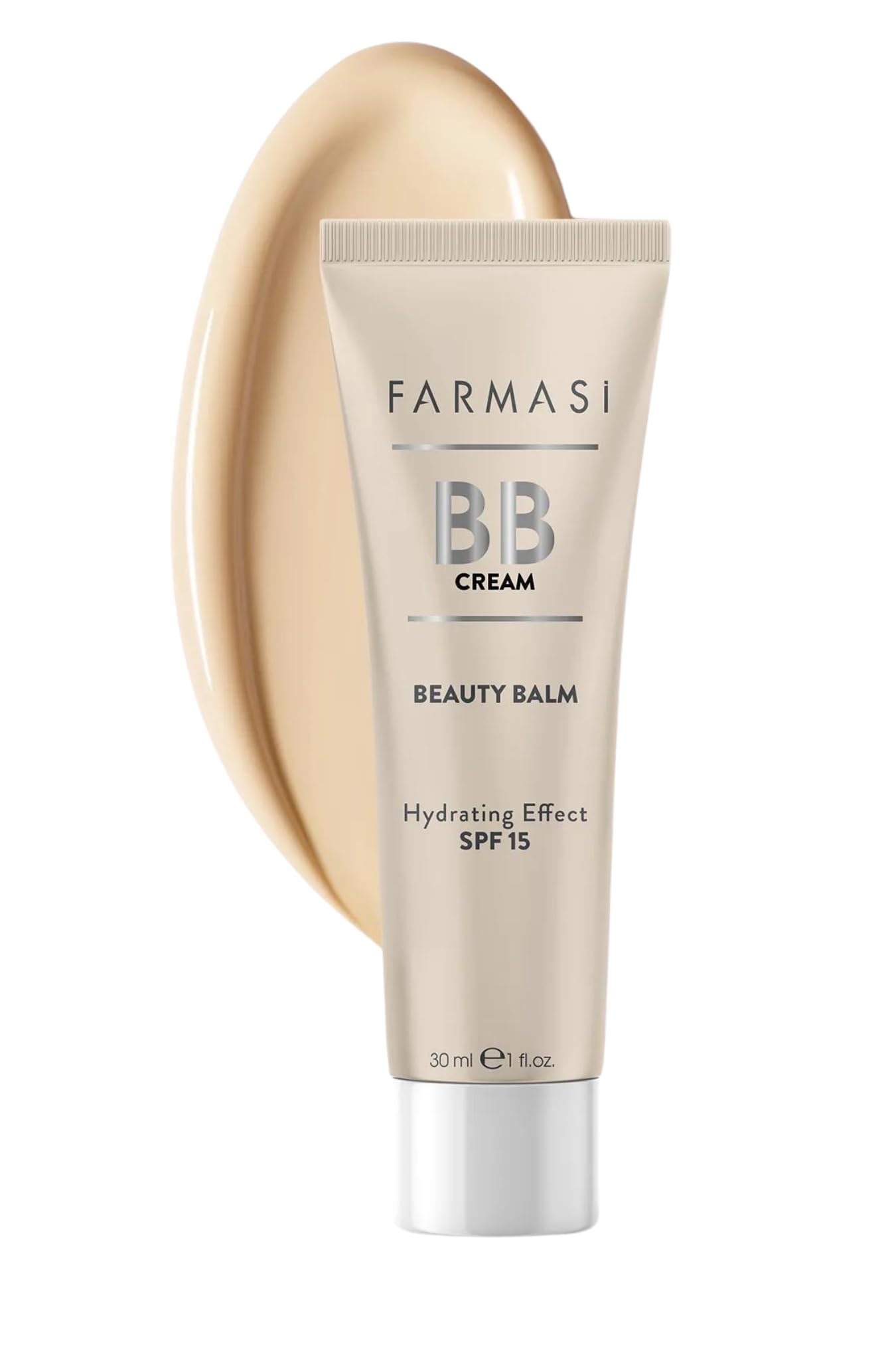 FARMASi BB Cream - Full Coverage Foundation & Concealer with Moisturizing Benefits for All Skin Types, 1 fl oz (30ml) Light Shade - Perfect for Daily Wear, Natural Makeup Looks & Flawless Complexion