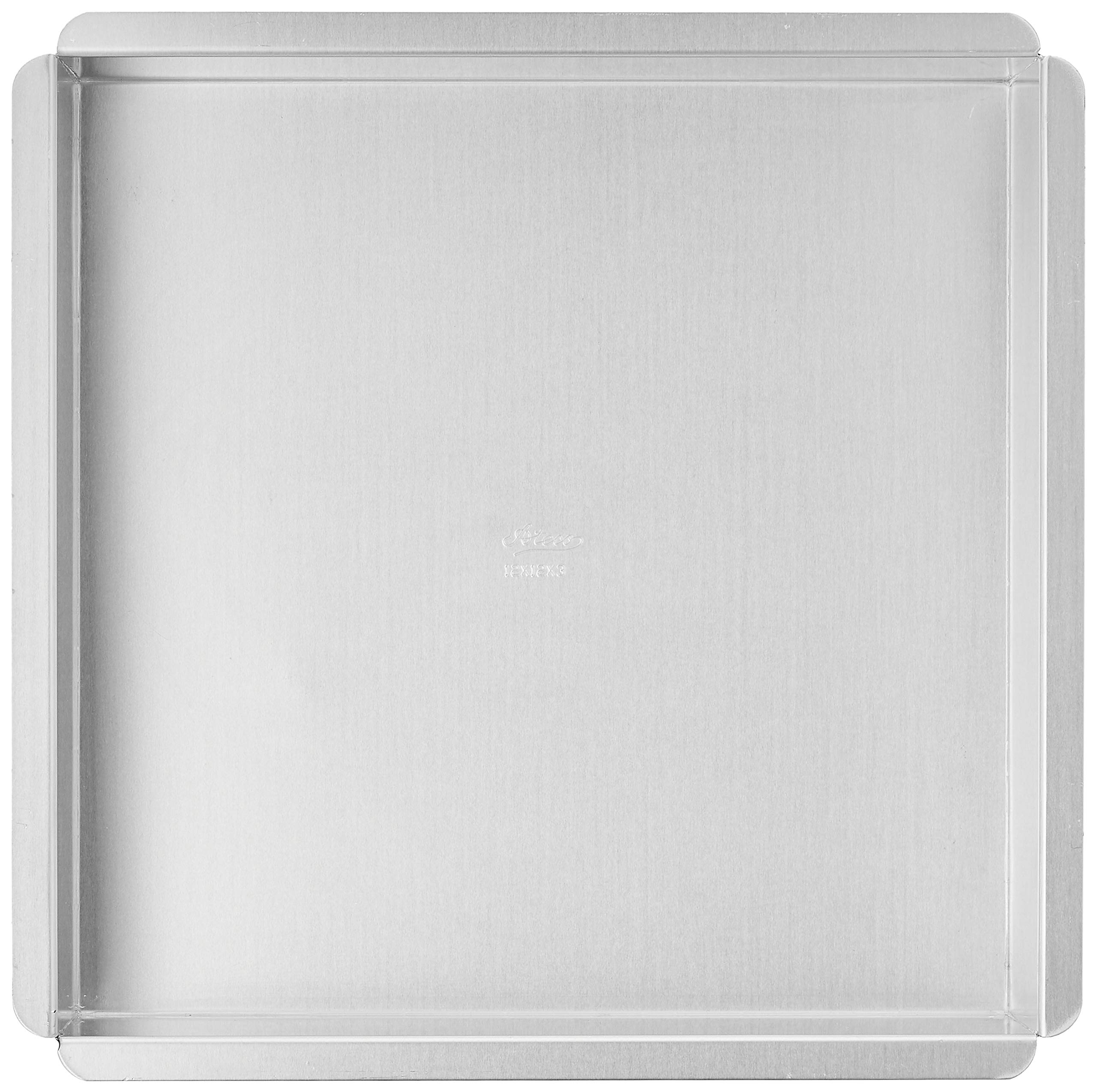 Ateco 12x12 Inch Aluminum Square Cake Baking Pan - Durable & Non-Stick for Perfect Brownies, Sheet Cakes & Bars | Ideal for Home Baking, Parties & Professional Kitchens