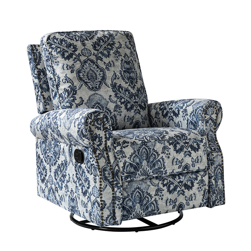 Comfortable Nikola Swivel Glider Recliner Chair - 360° Rotation & Smooth Gliding Motion - Perfect for Living Room, Nursery, or Home Theater Relaxation