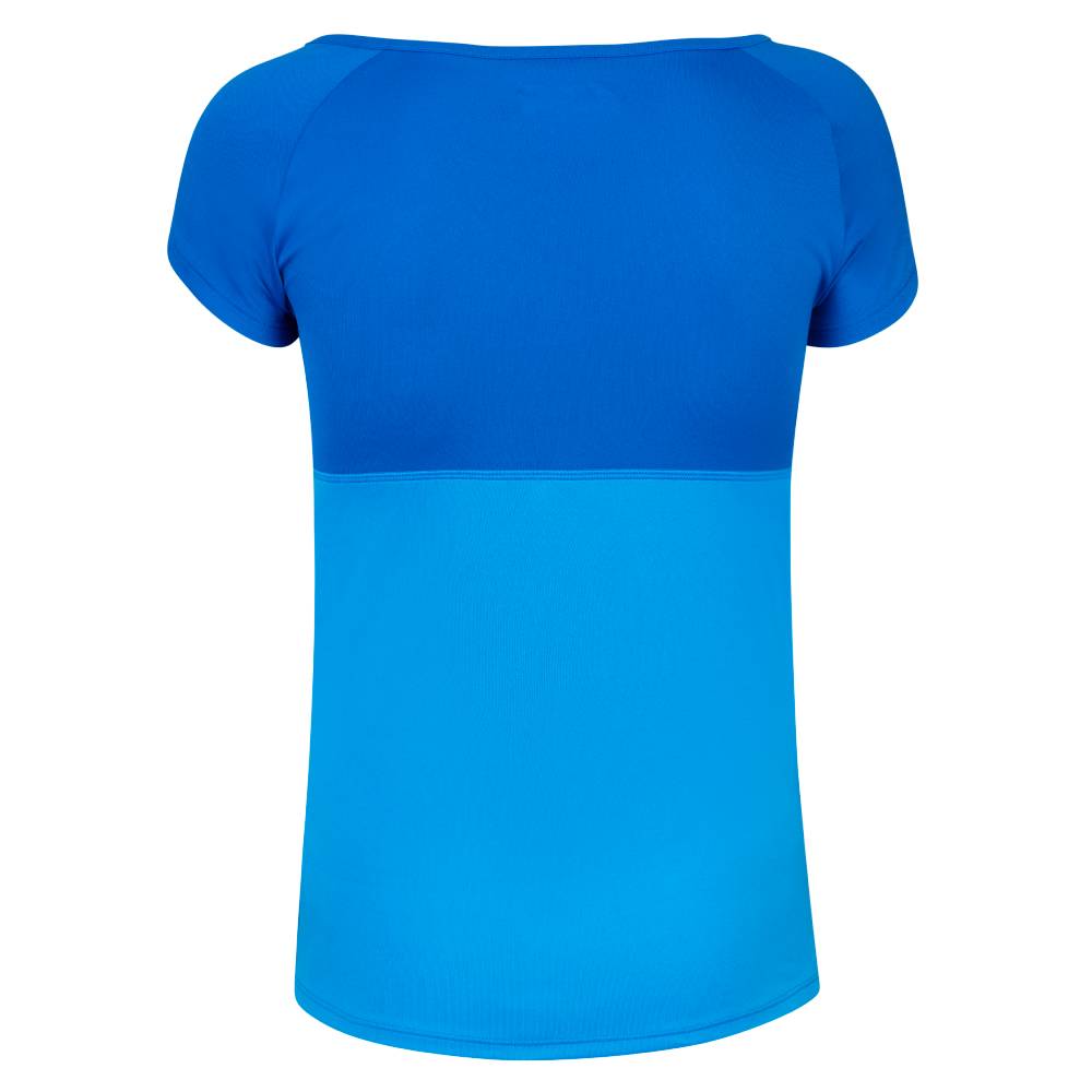 Babolat Women's Play Cap Sleeve Tennis Top - Breathable Moisture-Wicking Performance Shirt for Women (Blue) - Perfect for Tennis, Pickleball & Active Workouts