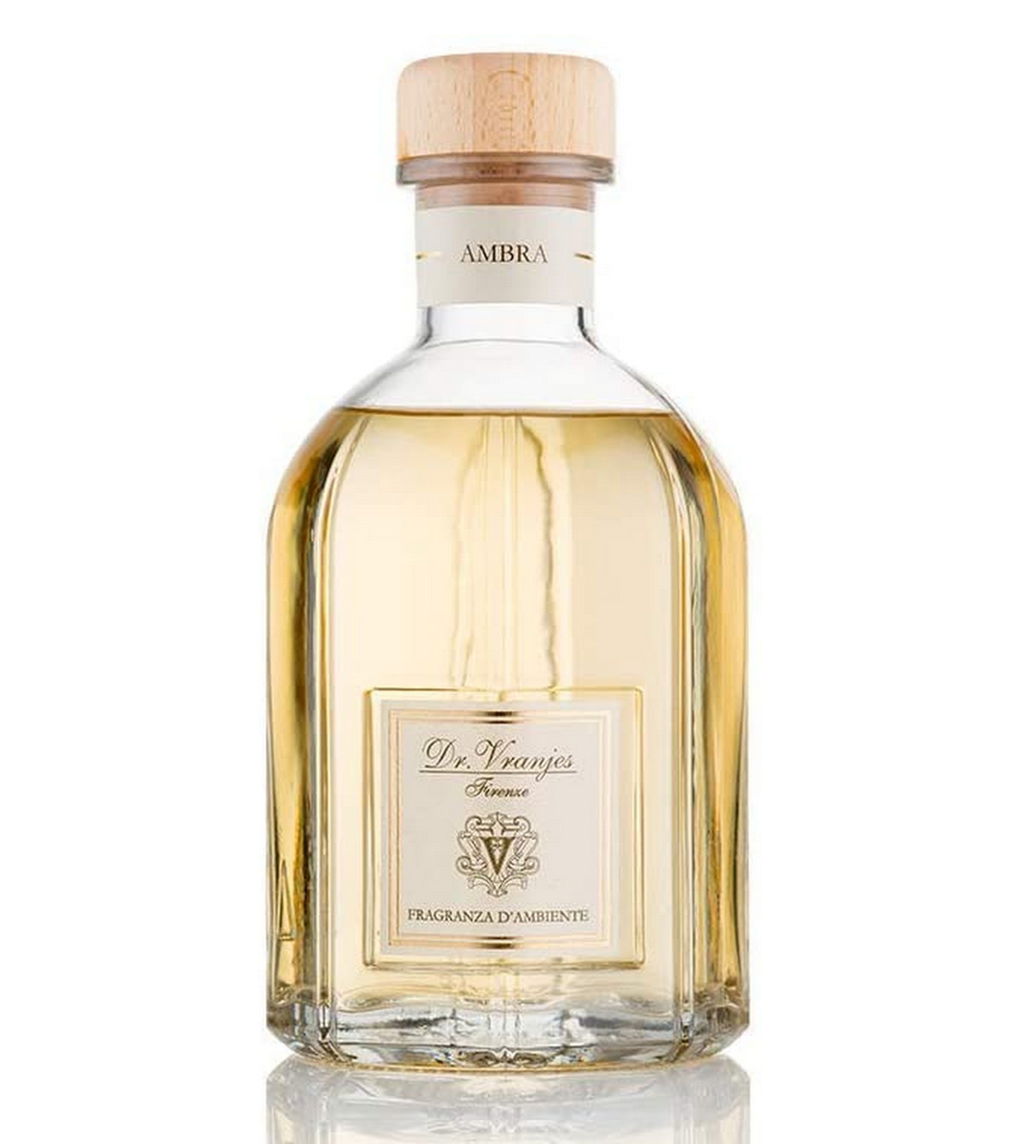 Dr. Vranjes AMBRA Luxury Scented Diffuser 250ml - Premium Ambergris Fragrance Oil Reed Diffuser for Home, Office & Spa Relaxation