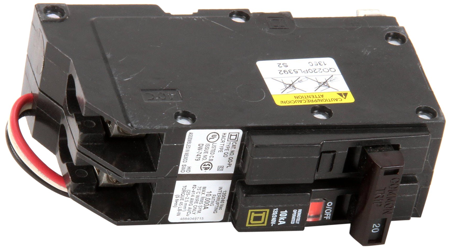 20A Circuit Breaker Plug - 0369211 - UL Listed for Safety - Perfect for Home, Office & Industrial Electrical Panels