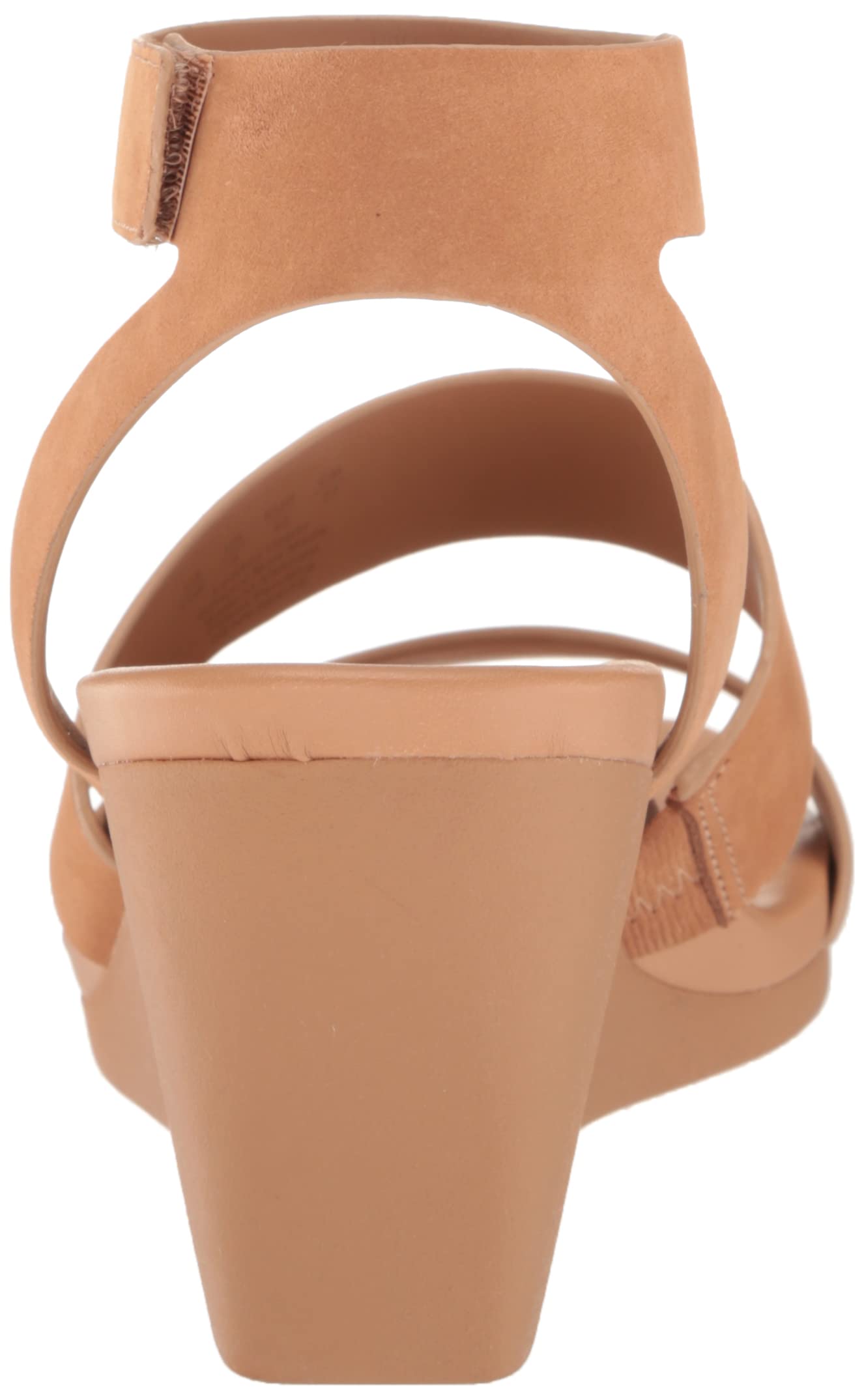 Naturalizer Women's Gen-N Ignite Double Strap Lightweight Wedge Sandal - Comfortable Nubuck Leather Casual Shoes for Women (Cookie Dough, Size 12W) | Perfect for Summer, Beach, Vacation & Everyday Wear