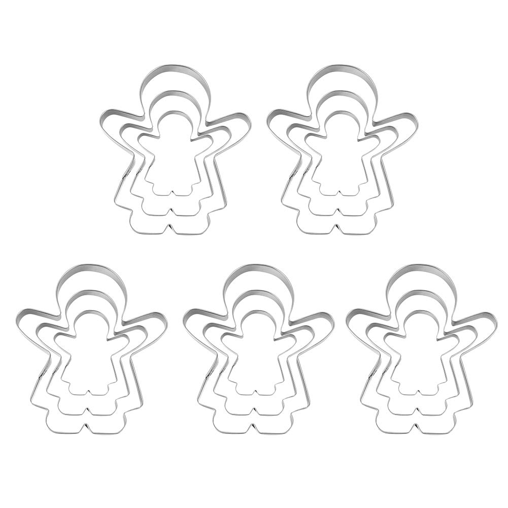 15PCS Stainless Steel Cookie Cutters Set for Baking DIY Cakes & Pastries - Party & Holiday Use