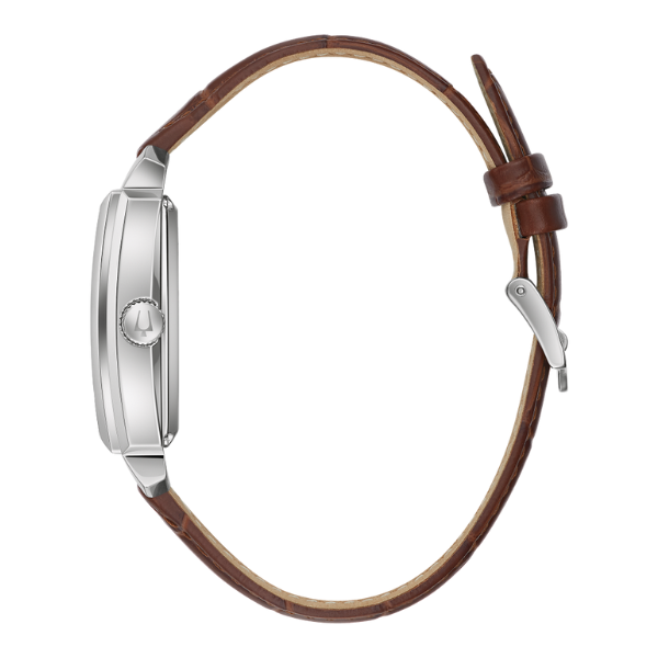 Bulova 96A268 Sutton Men's Watch with Genuine Brown Leather Strap - Classic Dress Watch for Business, Office & Formal Occasions