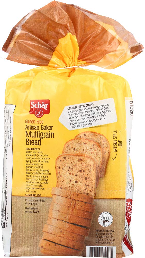 Schar Gluten Free 10 Grains & Seeds Artisan Bread - 13.6 oz (Pack of 3) | Healthy, Nutritious & Delicious | Perfect for Sandwiches, Toast & Breakfast