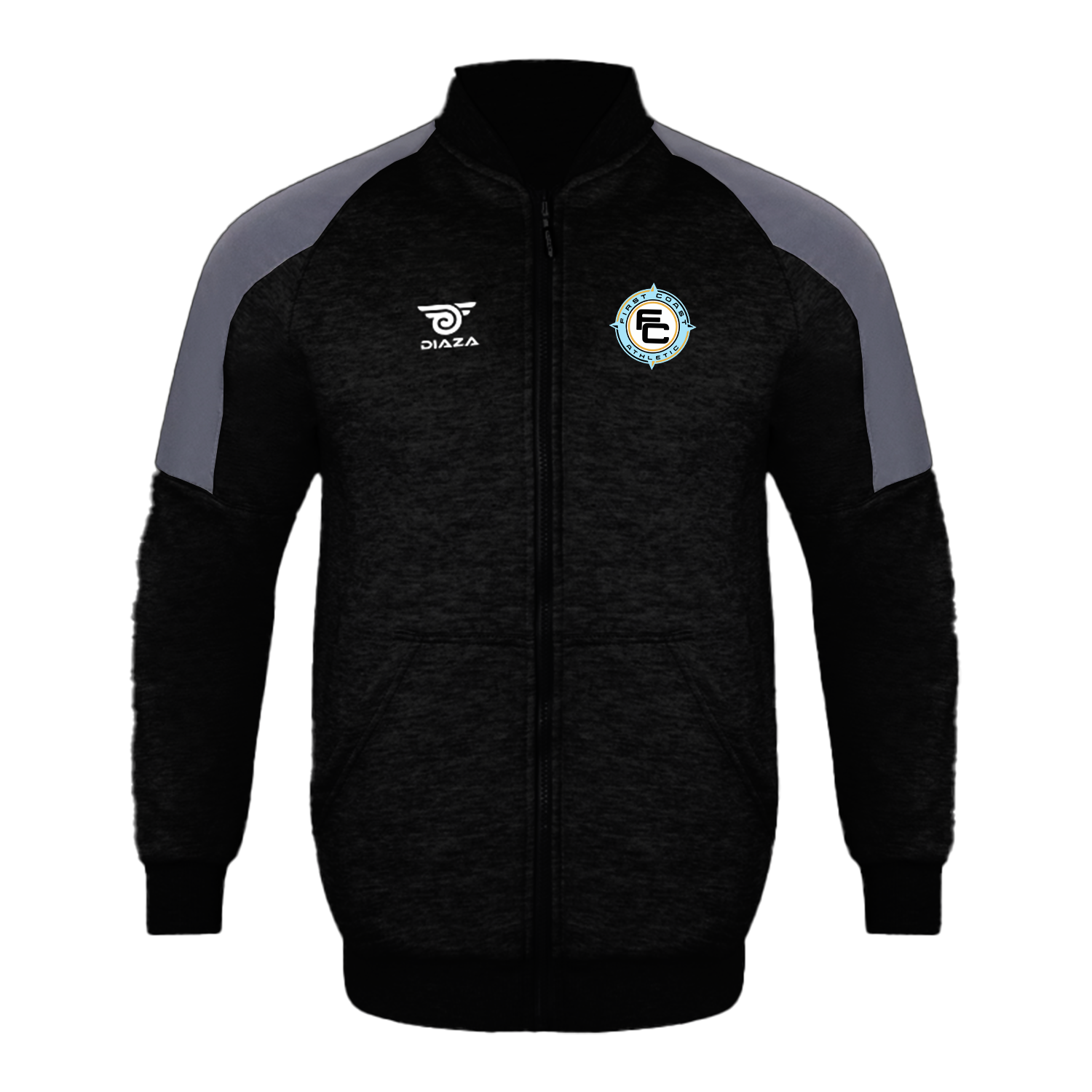 First Coast Athletic Vintage Jacket for Men - Classic Black Cotton Workout & Casual Wear - Perfect for Gym, Running, and Outdoor Activities