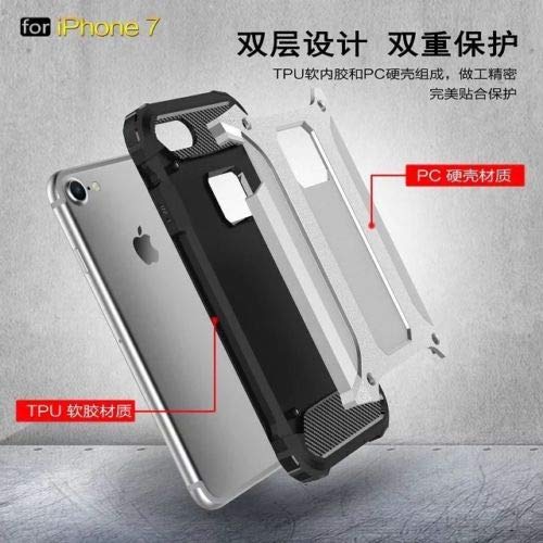 SuperGuardZ Heavy Duty Shockproof Case for iPhone 8 & iPhone 7 - Slim Protective Armor Cover [Silver] | Perfect for Outdoor Activities, Work & Everyday Protection