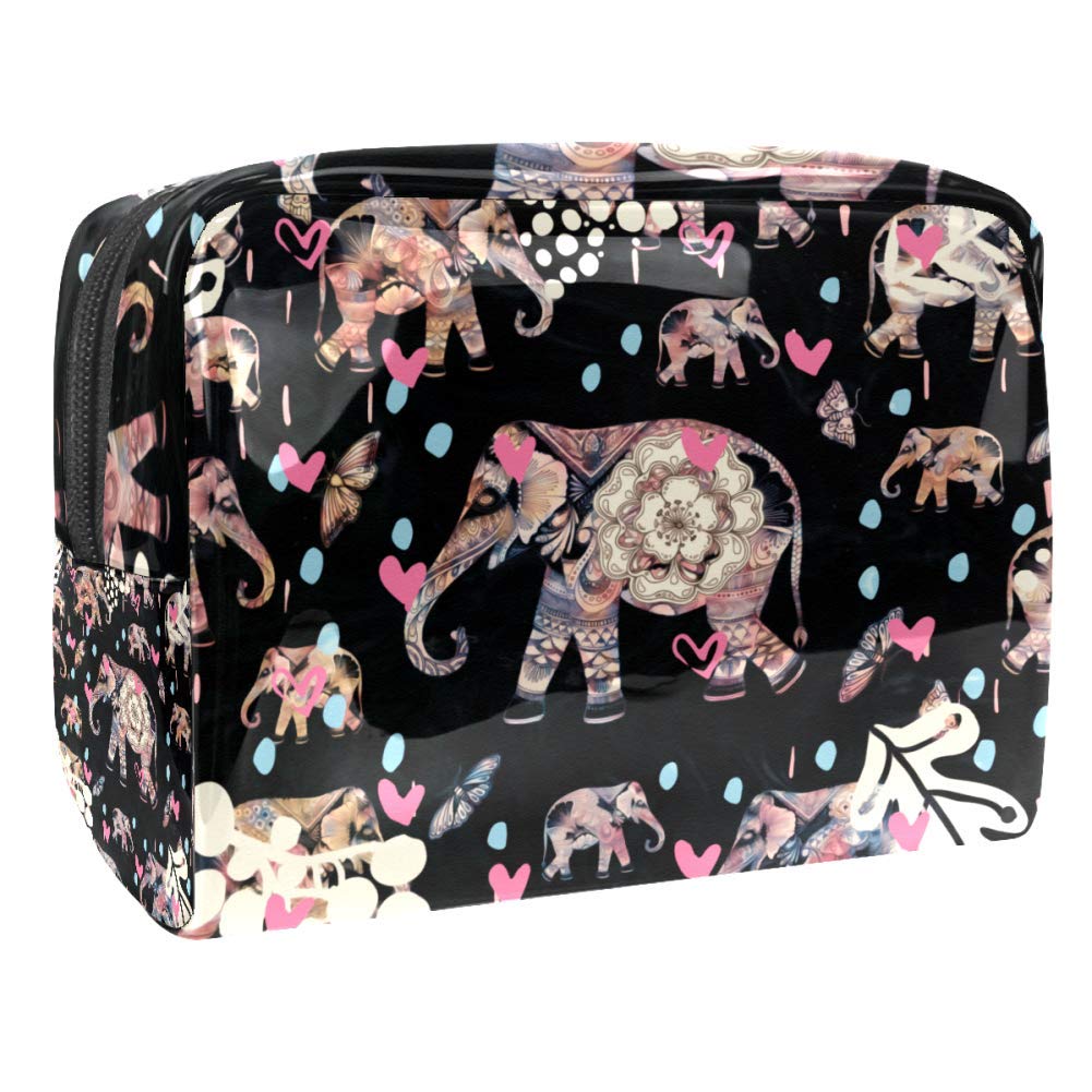 Portable Travel Makeup Bag with Zipper - Waterproof Cosmetic Organizer Pouch for Women | Perfect for Toiletries, Cosmetics & Jewelry Storage | Great for Travel, Gym & Daily Use