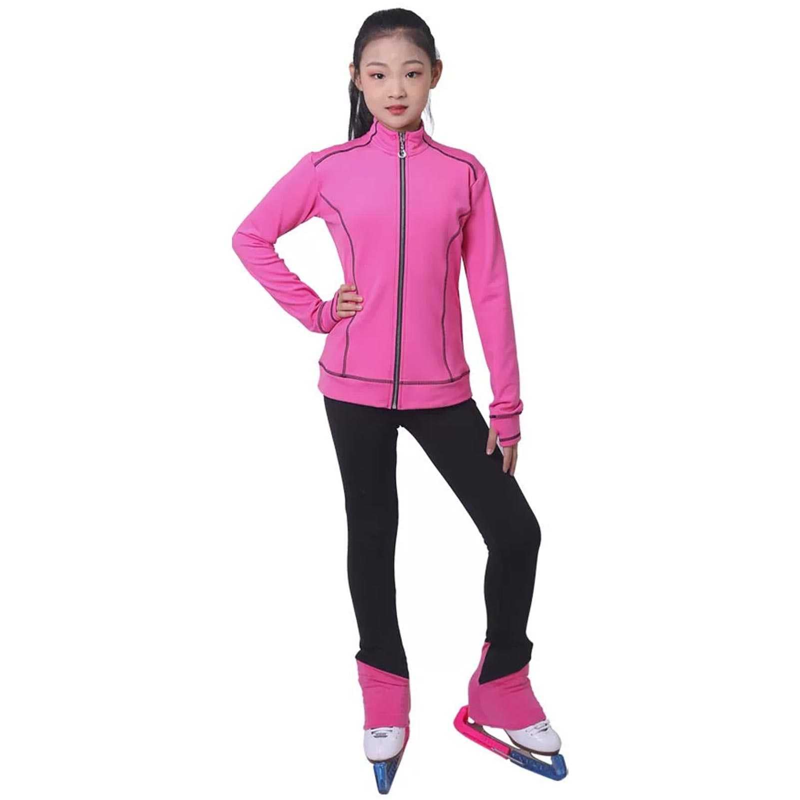 Girls' Ice Skating Suit - Polartec Warm Fleece Figure Skating Jacket & Leggings Set for Winter & All Seasons | Perfect for Ice Rink, Outdoor Skating & Cold Weather Training