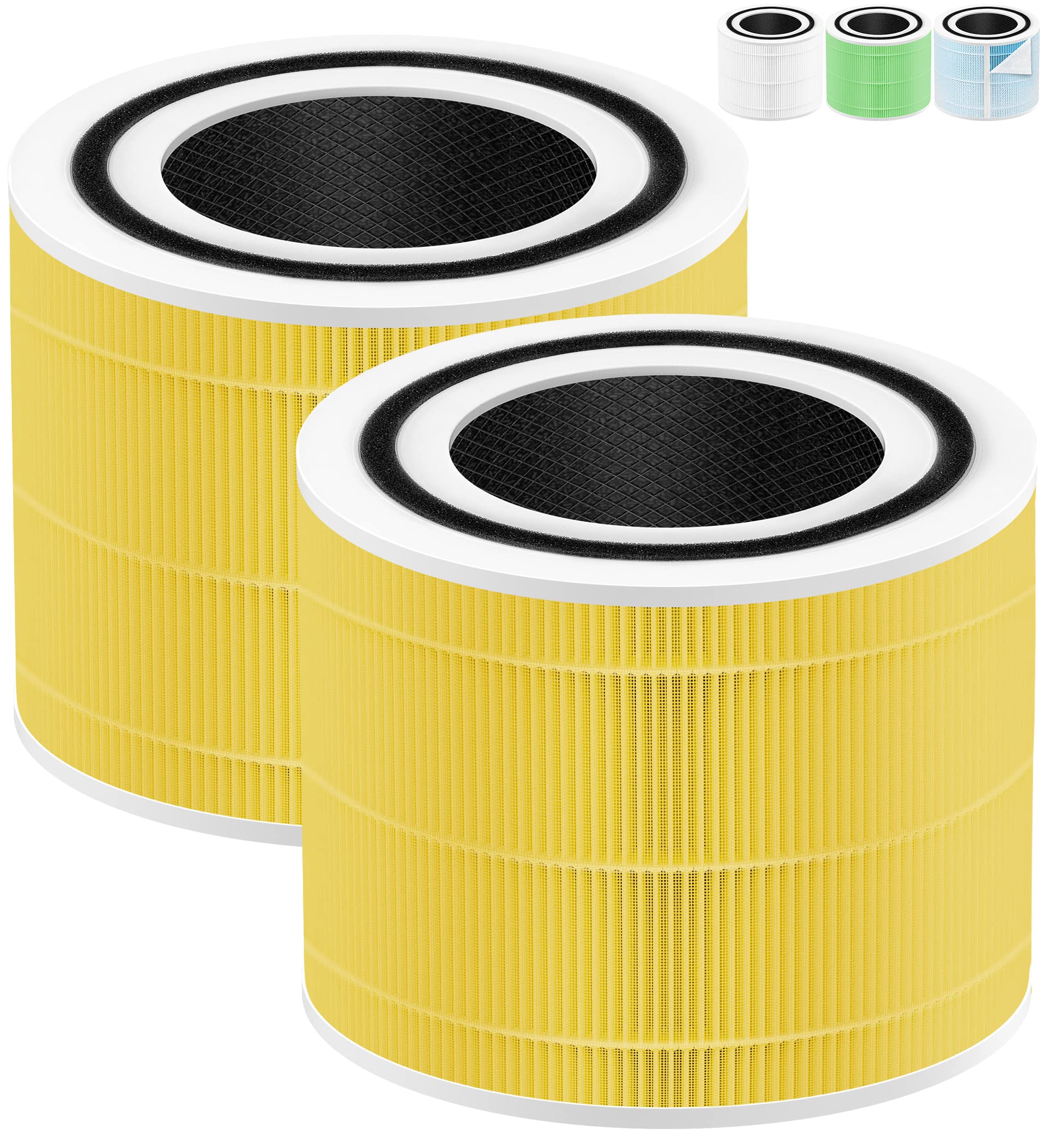 Levoit Core 300 3-Stage Pet Allergy Replacement Filter (2-Pack) - Compatible with Core 300, 300-P, 300S, 300S-P, P350, 300-RAC & RF Models - HEPA Air Purifier Filter for Pet Hair, Dander & Odor Removal - Perfect for Homes with Allergies & Pets