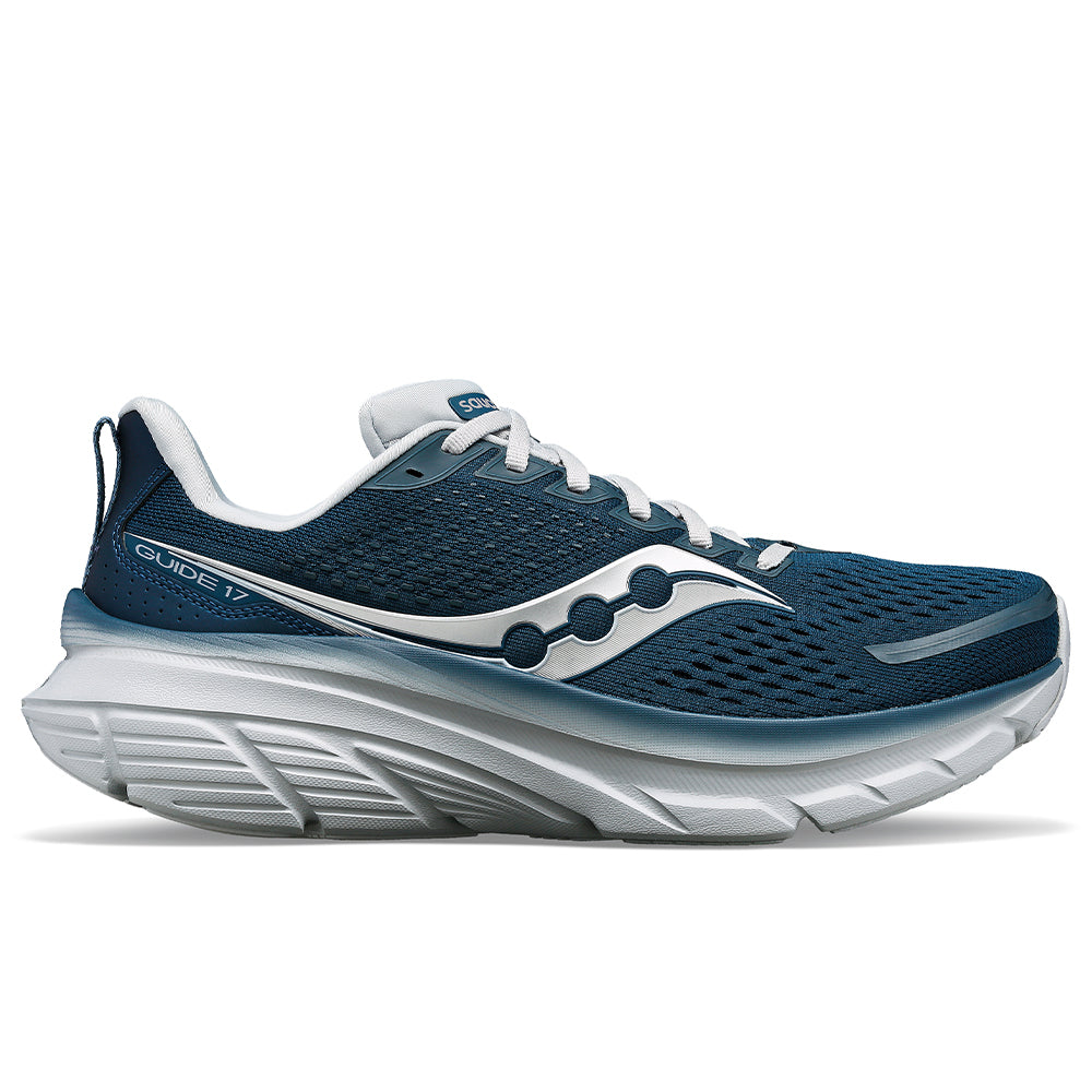 Men's Saucony Guide 17 Running Shoes - Denim/Cloud Color - Size 9.5 D Medium - Lightweight Cushioned Sneakers for Men - Perfect for Jogging, Gym Workouts & Daily Walking