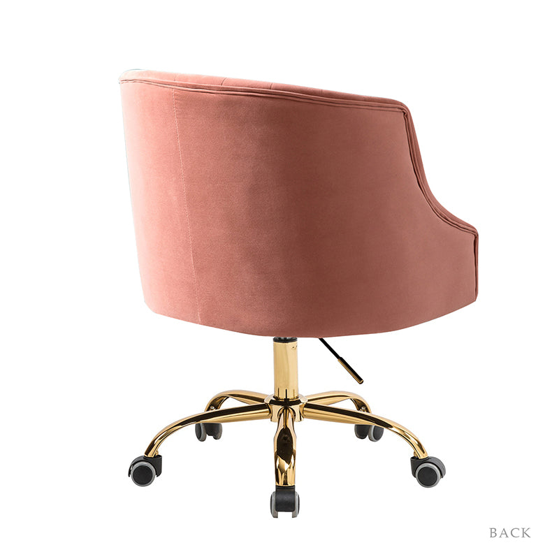 Penelope Velvet Tufted Office Chair - Ergonomic Executive Desk Chair with Lumbar Support - Perfect for Home Office, Gaming & Workspace Comfort
