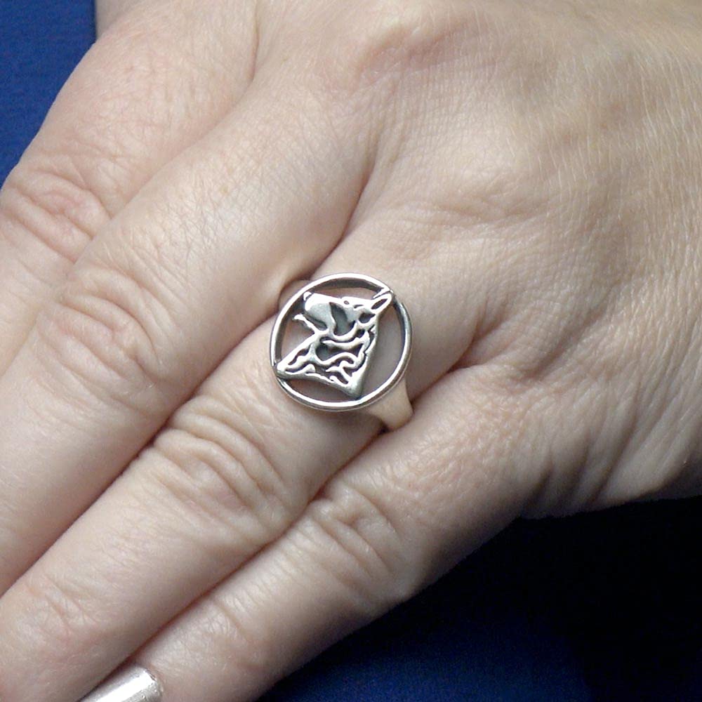 Sterling Silver German Shepherd Ring - Handmade Dog Lover Jewelry - Perfect Gift for Pet Owners & German Shepherd Enthusiasts - Ideal for Everyday Wear, Special Occasions & Dog-Themed Events
